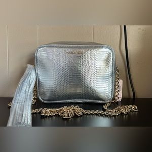 NWT/ Victoria secret silver crossbody